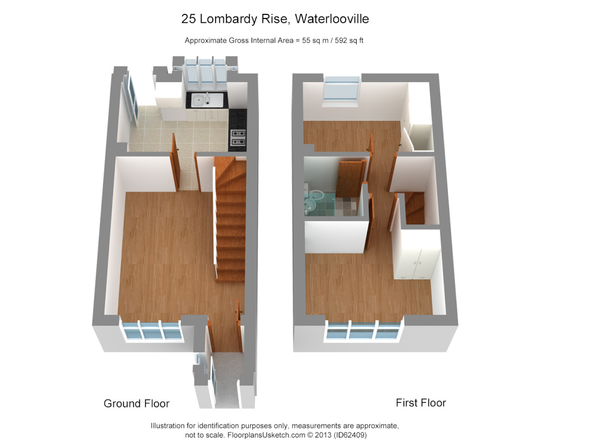 Floorplan of 2 bedroom  Property to rent, Humber Gardens, Southampton, SO31