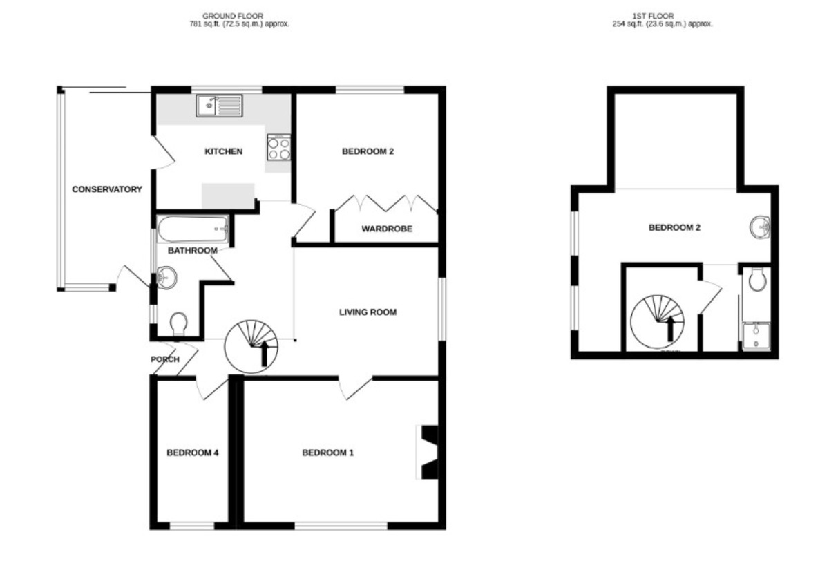 Floorplan of 4 bedroom  Property to rent, Milverton Close, Southampton, SO40