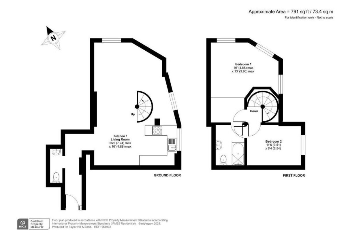 Floorplan of 2 bedroom  Property for sale, Shore House, Warsash, Southampton, SO31