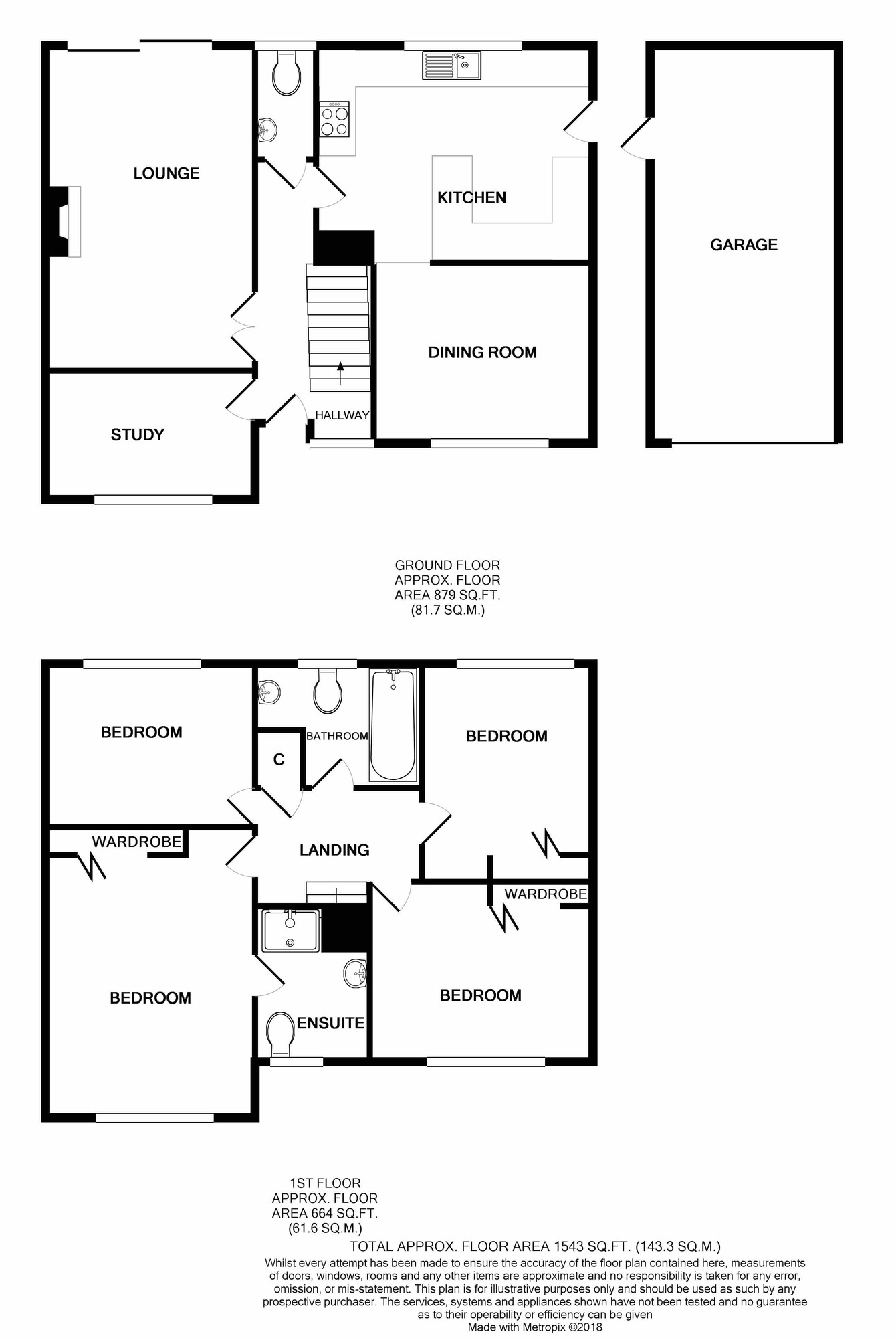Floorplan of 4 bedroom Detached House to rent, Gray Close, Warsash, Hampshire, SO31