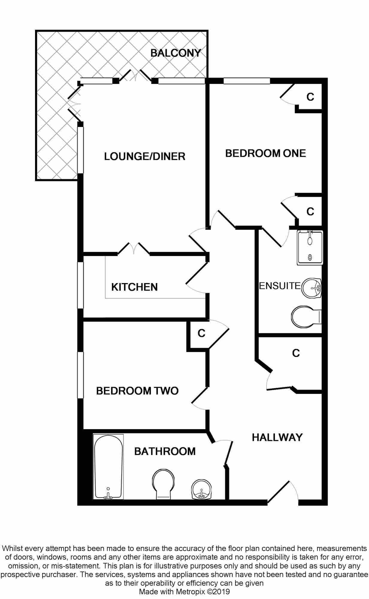 Floorplan of 2 bedroom  Flat to rent, Hawkeswood Road, Southampton, SO18