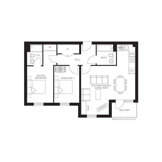 Floorplan of 2 bedroom Flat to rent, Pennant House, Cross Street, Hampshire, po1