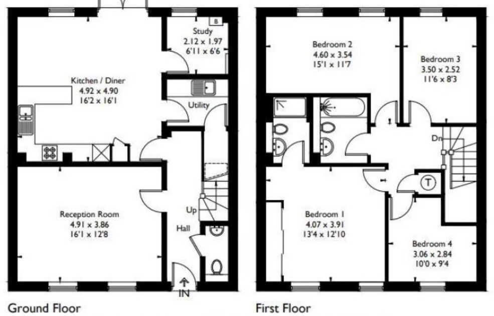 Floorplan of 4 bedroom Mid Terrace House to rent, Pitt Road, Winchester, SO22