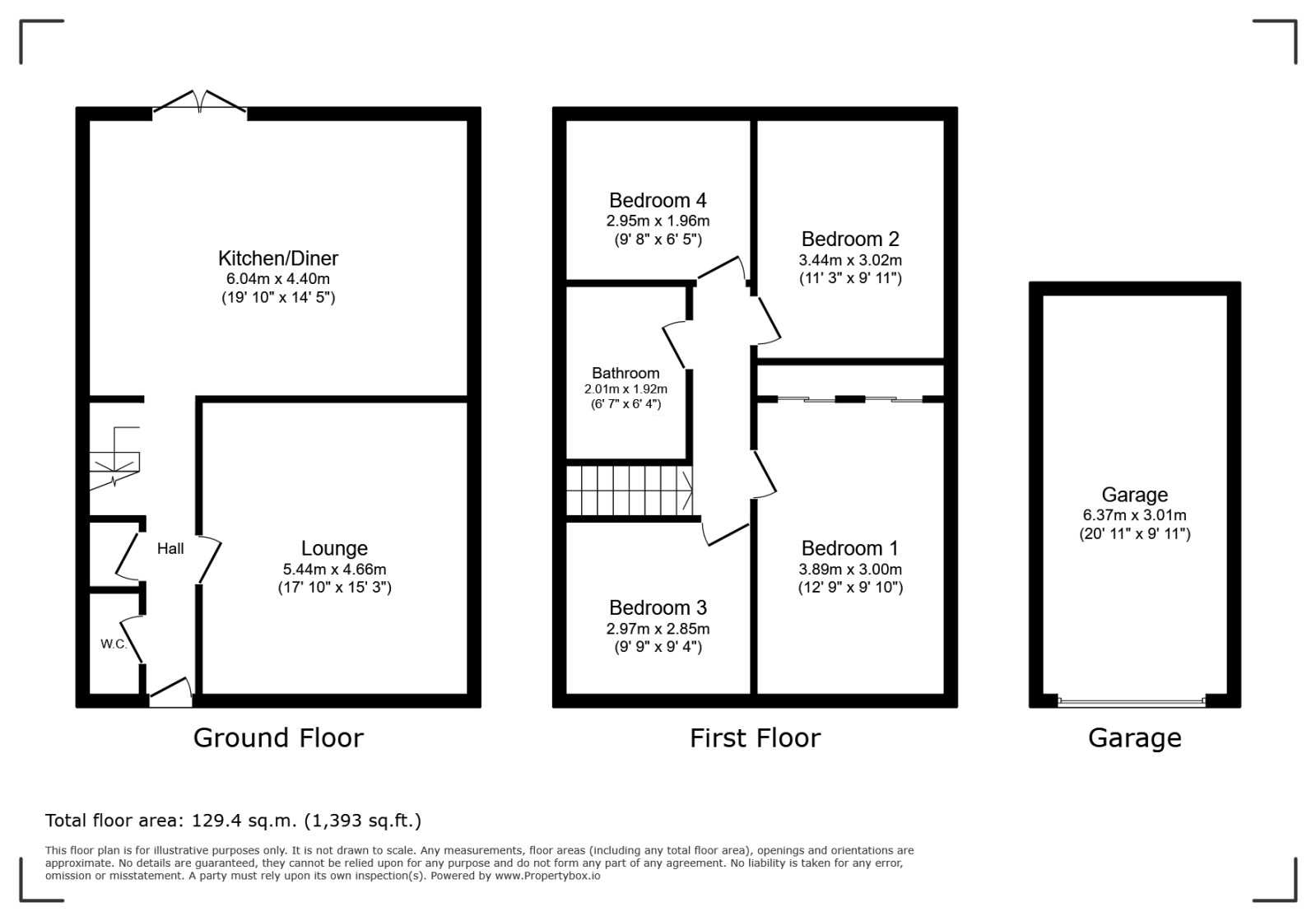 Floorplan of 4 bedroom Detached House to rent, Union Road, Portsmouth, Hampshire, PO3